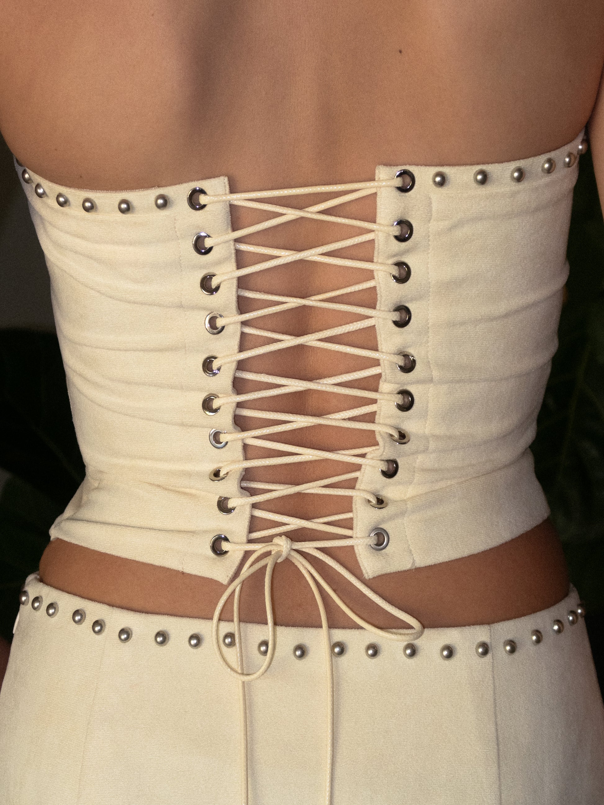 Isabelle Studded Suede Top