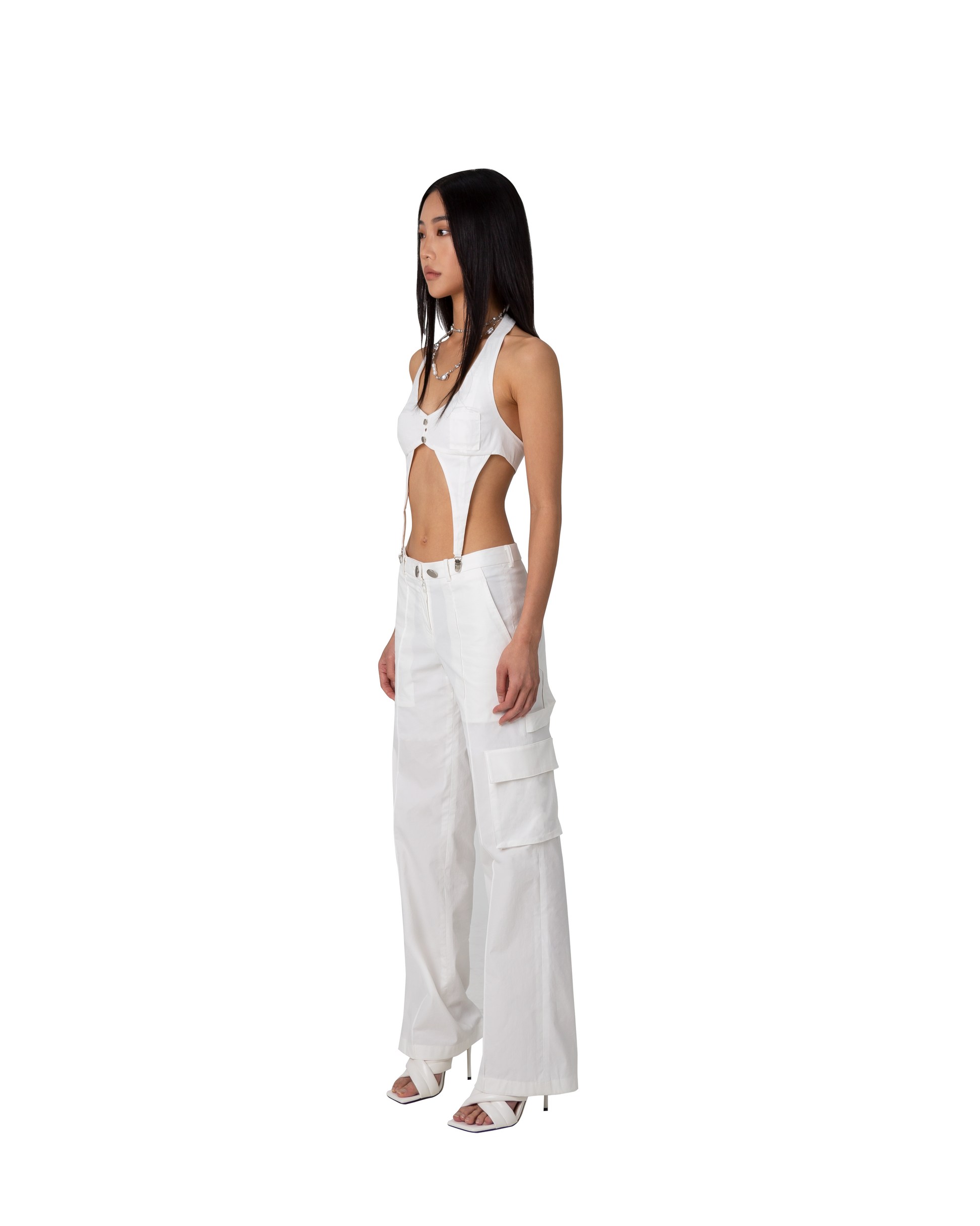 City Walker Cargo Pants | White