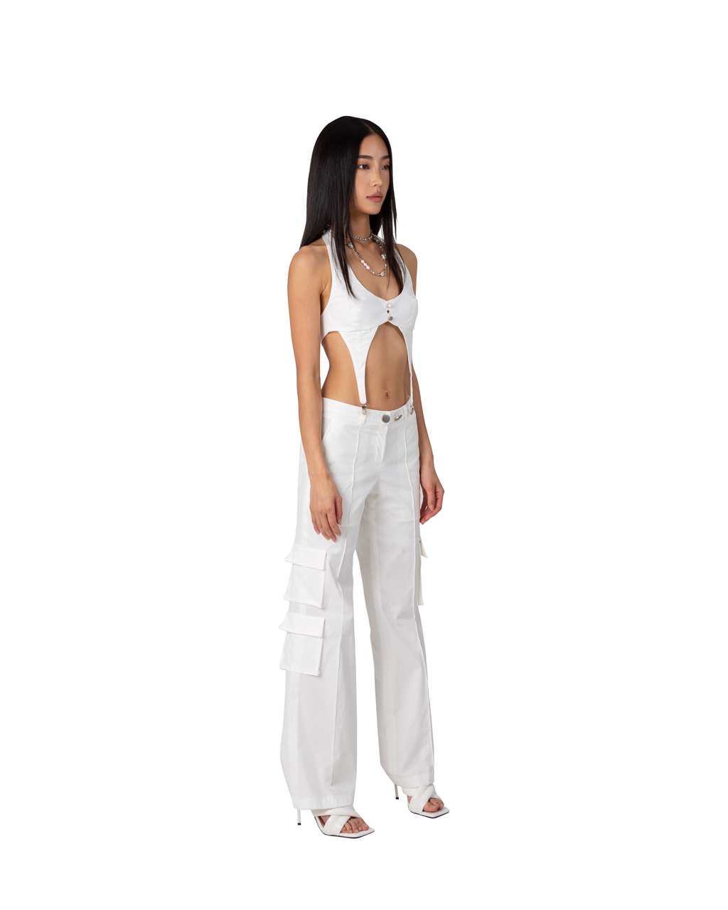 City Walker Cargo Pants | White